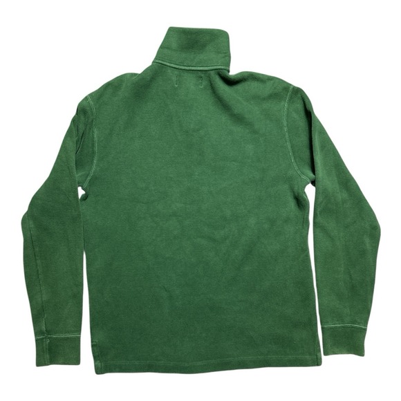Vintage Polo Ralph Lauren 1/4 Zip Men's S Green Long Sleeve - Picture 2 of 7